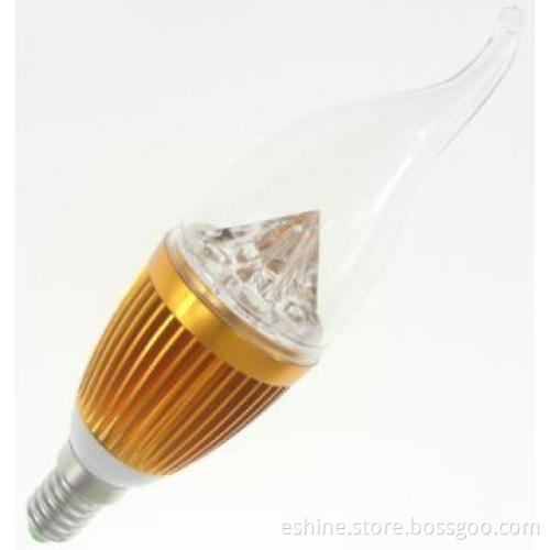 competitive price!! silvery body led candle bulb with SMD5730